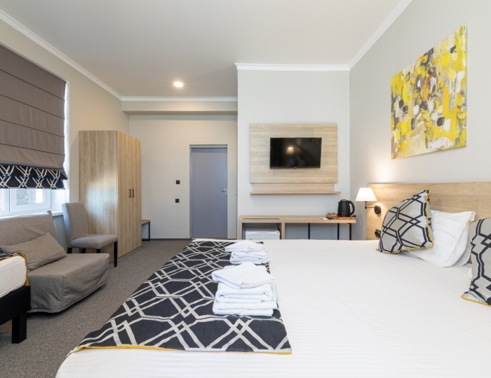 Стандарт 3-местный 1-комнатный с балконом, корпус 1,2 - Дом отдыха «Мидель Гагра»